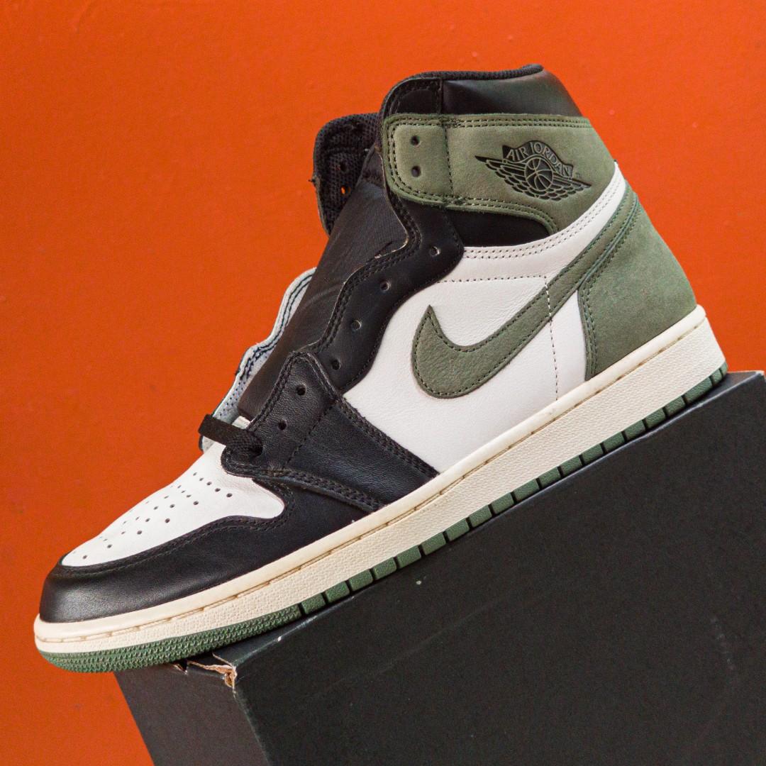 air jordan 1 high clay green