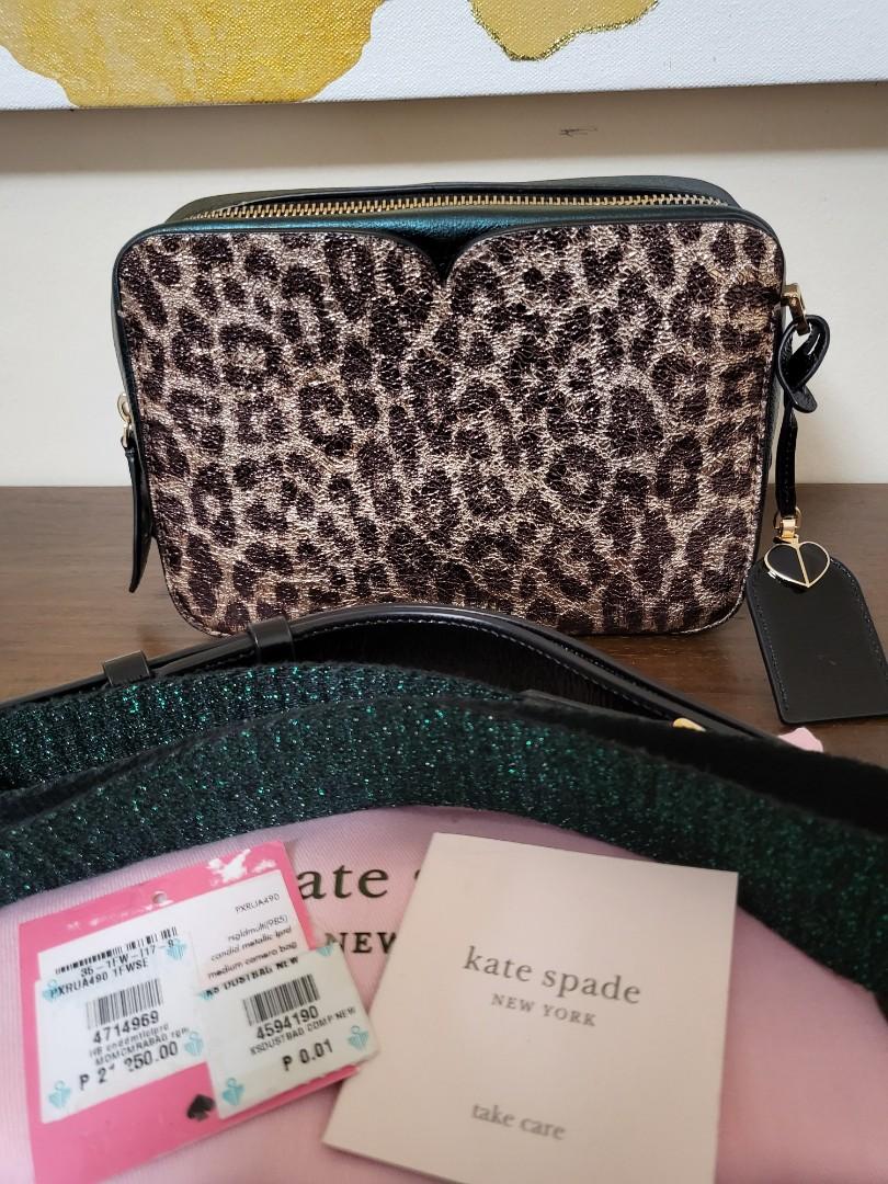 Kate spade metallic hotsell leopard wallet