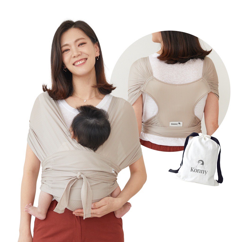Konny Baby Carrier Summer Beige Air Mesh Size S, Babies & Kids