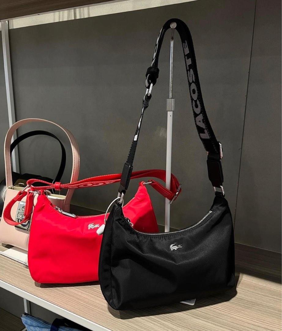 Lacoste Hobo Bag, Women's Fashion, Bags & Wallets, Crossbody Bags on Carousell
