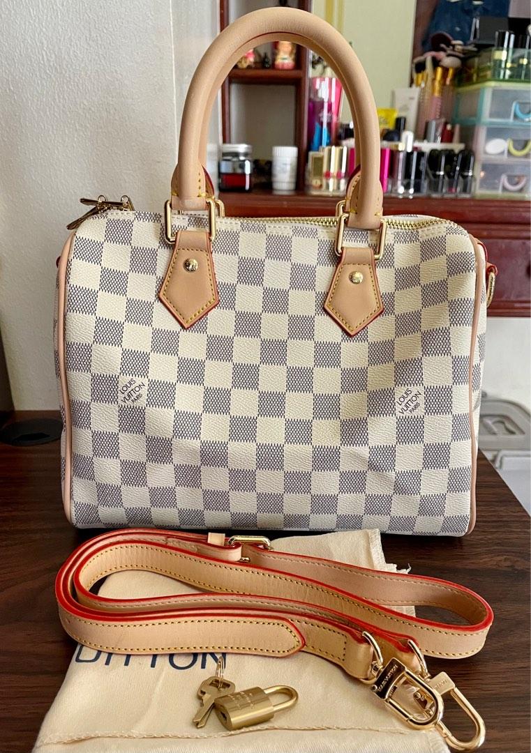 LV speedy Bandolier Damier rare size 25cm, Luxury, Bags & Wallets on  Carousell