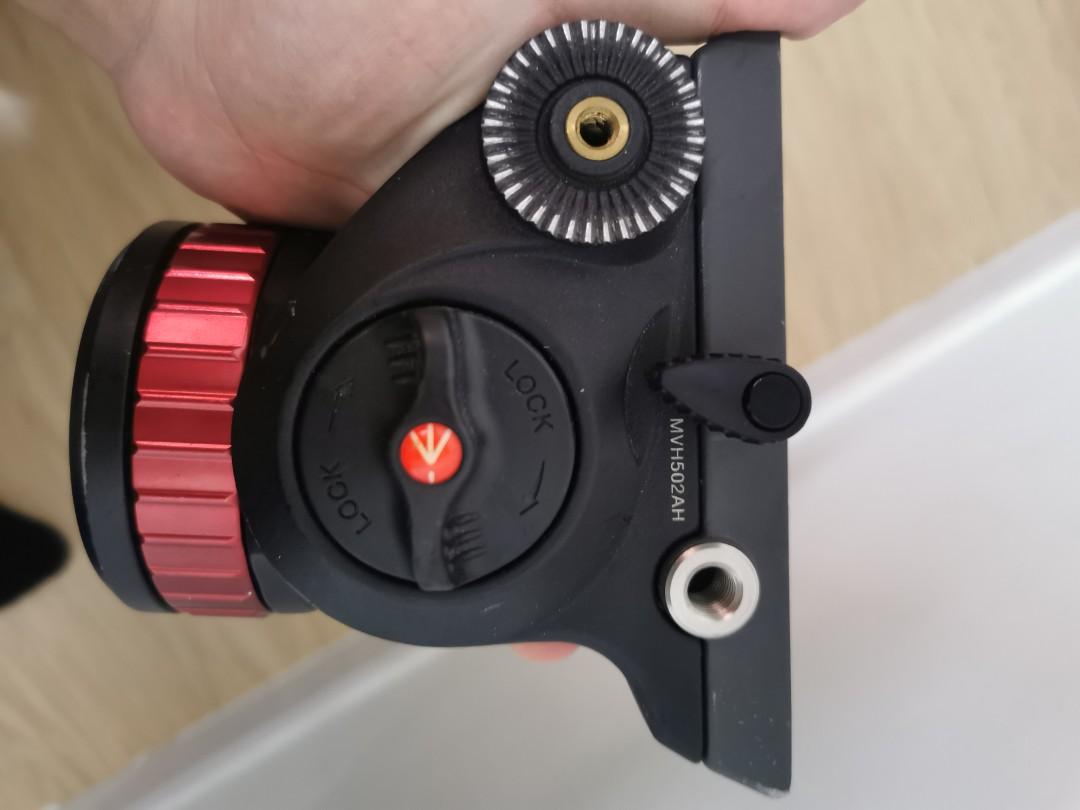 Manfrotto 502 Fluid video Head with flat base, Photography, Photography
