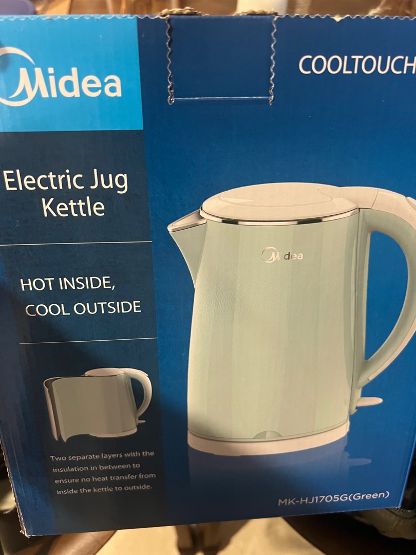 Midea Electric Jug Kettle 1.7L (Green), TV & Home Appliances, Kitchen