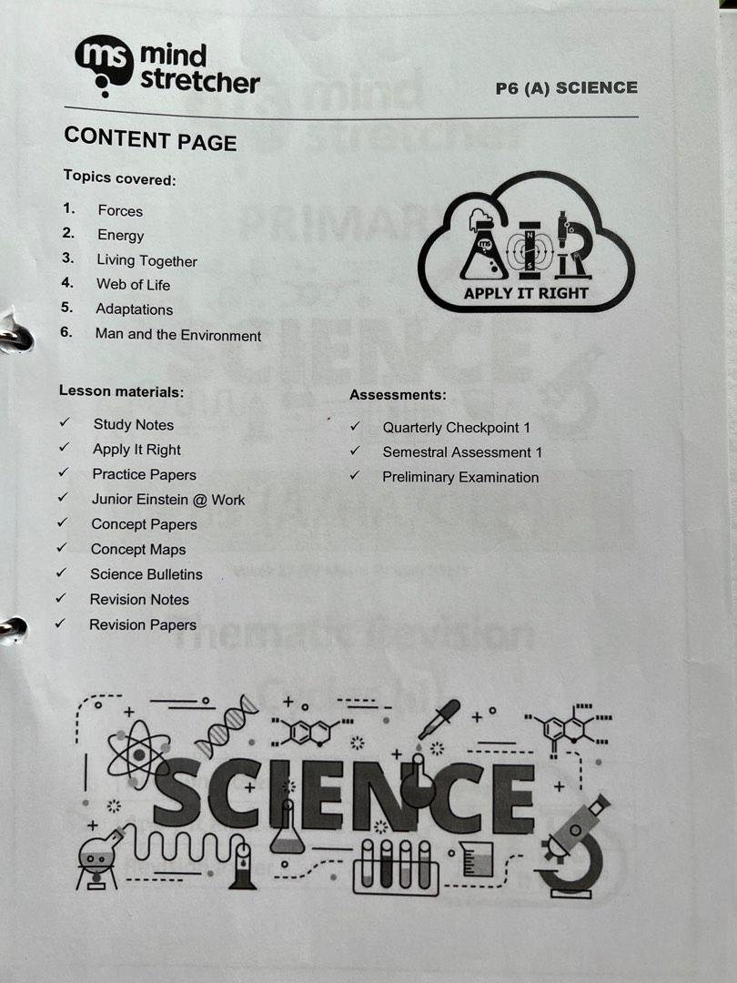 Mindstretcher P5 & P6 Science Notes, Hobbies & Toys, Books & Magazines ...