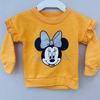 Minnie Mouse Ruffle Baby Sweater