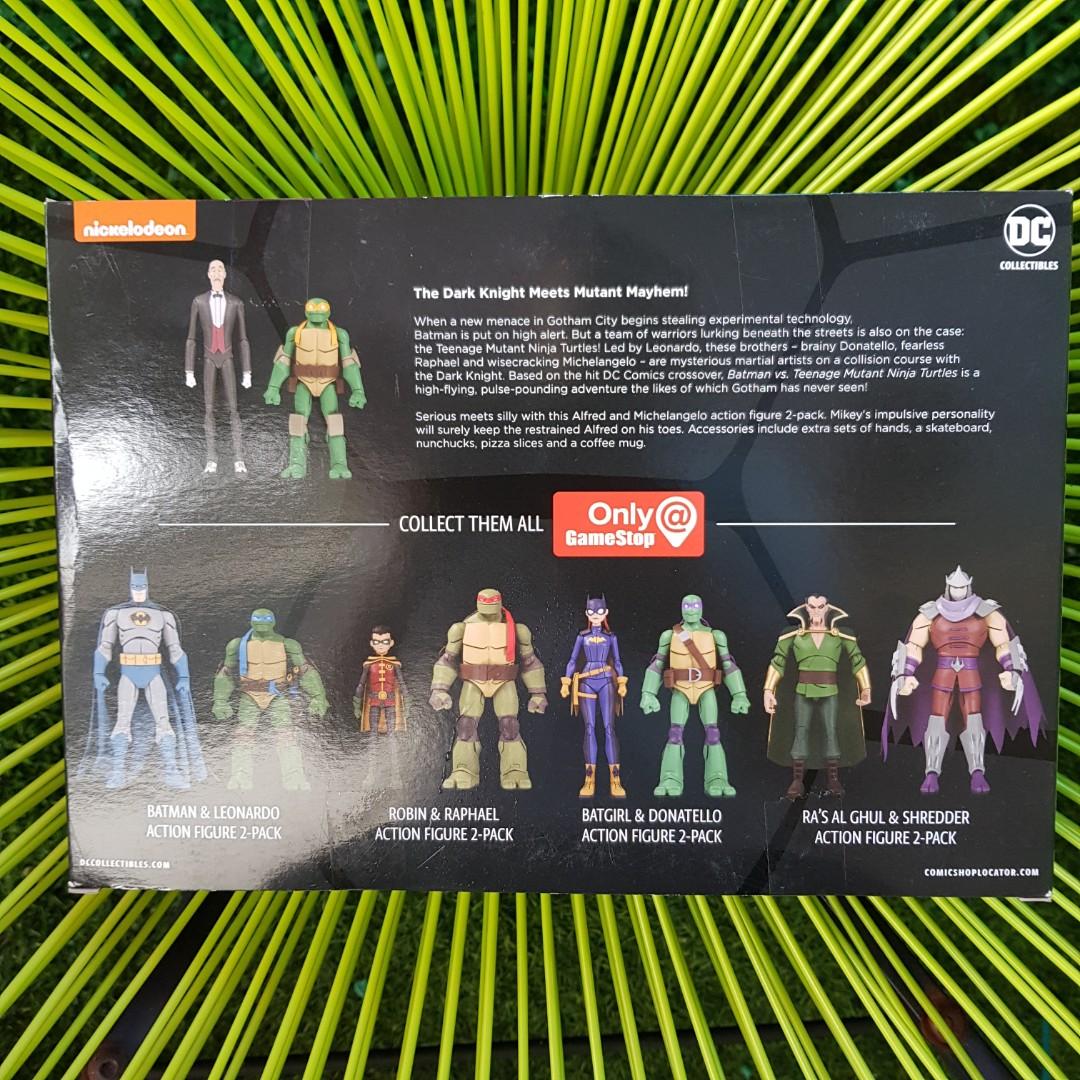 NickALive!: GameStop and DC Collectibles Unveil 'Batman Vs. Teenage Mutant  Ninja Turtles' Figures