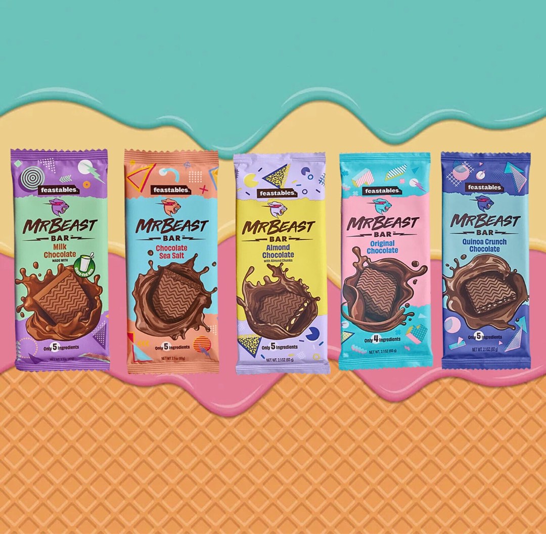 Feastables MrBeast Milk Chocolate Bar Oz 35g Count 47 OFF