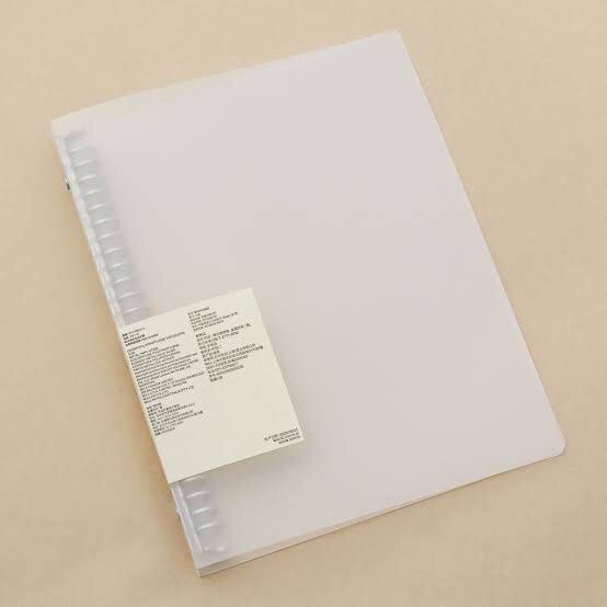 Muji B5 PP Clear Binder 26 holes, Hobbies & Toys, Stationary & Craft