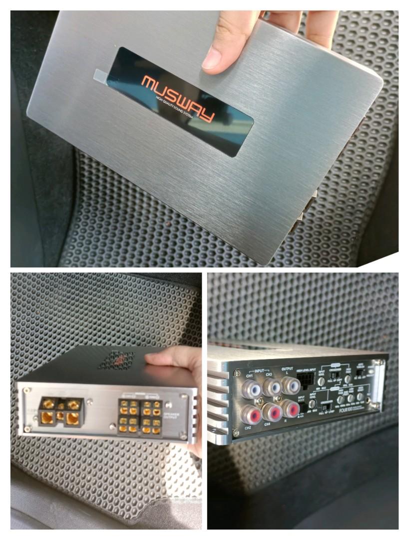 Musway FOUR100 4ch AMP RM1500, Auto Accessories on Carousell