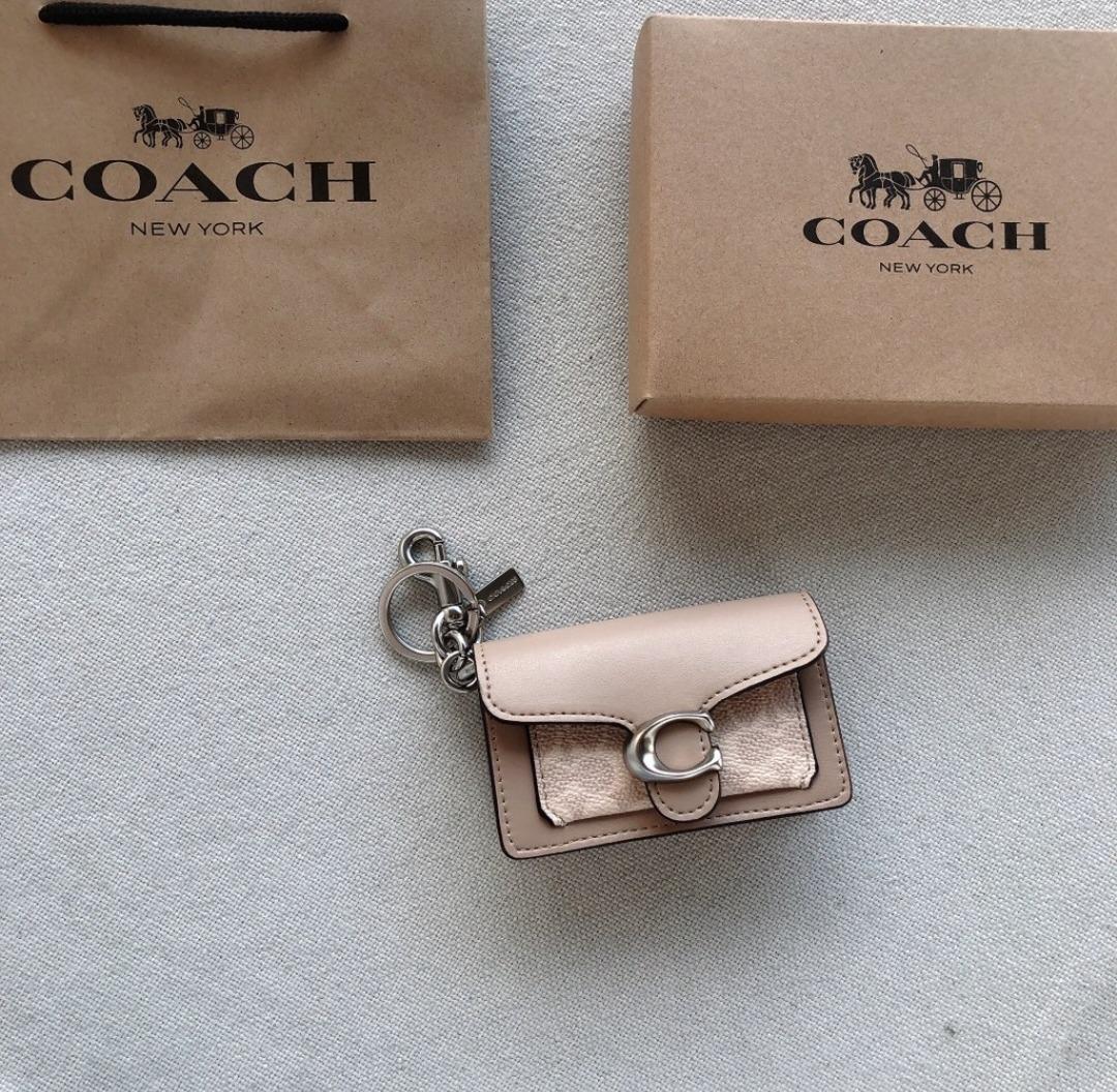 Coach Restored Mini Tabby Bag Charm With Wildflower Print