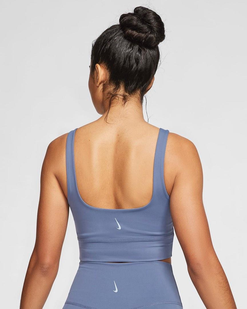 Nike Yoga Luxe Women's Infinalon Jumpsuit In Diffused Blue/obsidian Mist
