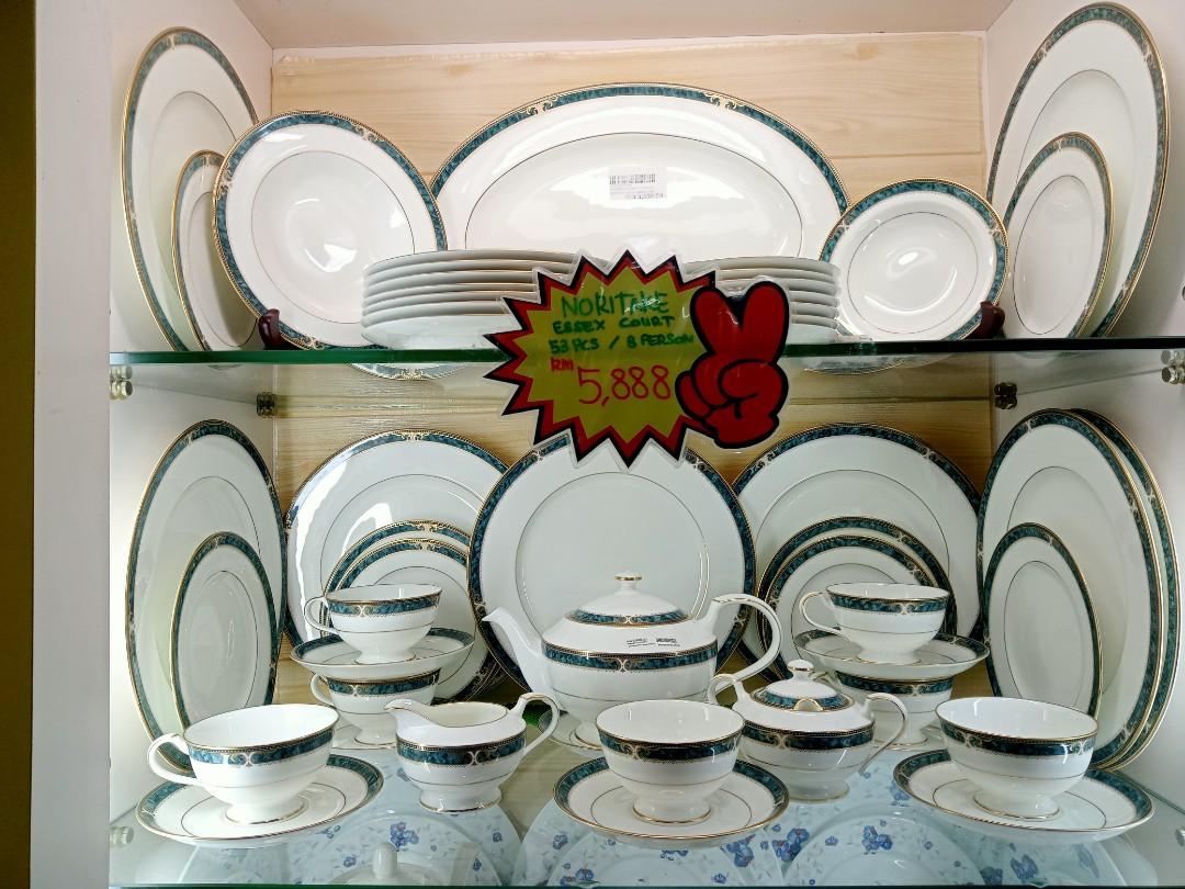 Noritake Essex Court 4727 Dinner Set 53pcs Bone China For 8 person Made