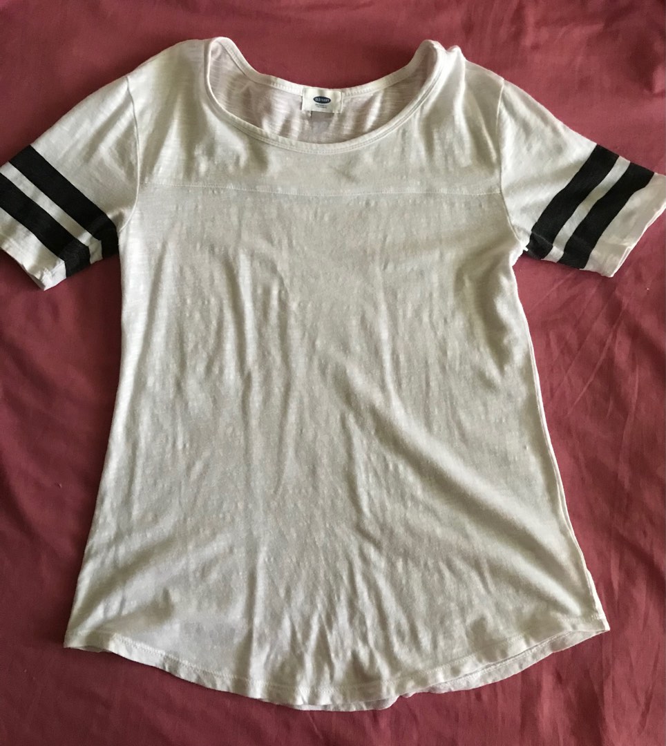 Old Navt White Top, Women's Fashion, Tops, Shirts on Carousell
