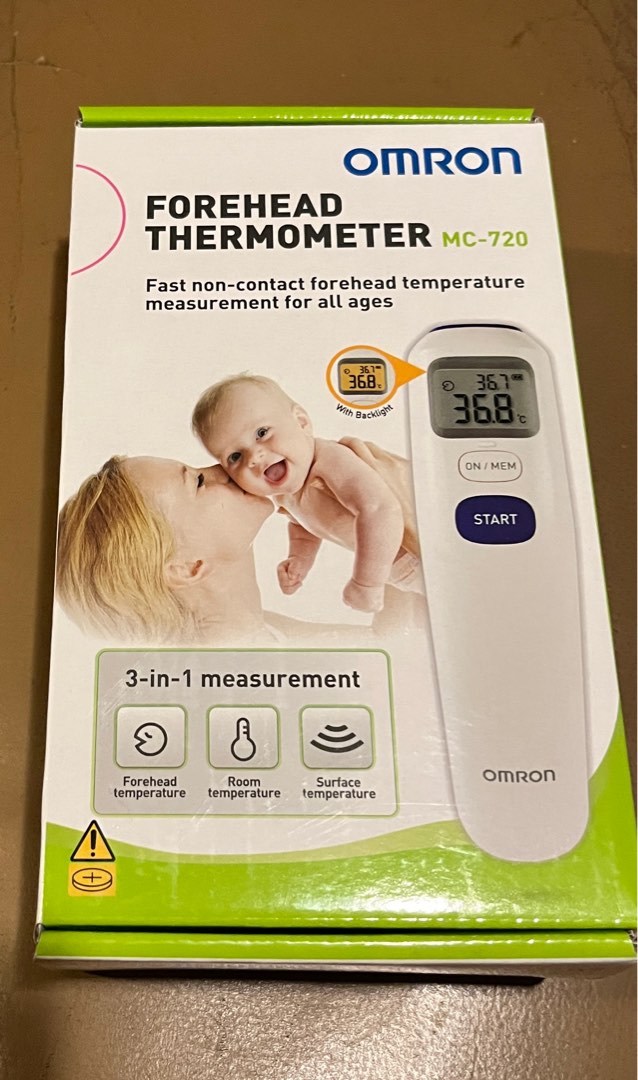 Brand New Omron MC720 Forehead thermometer, Health & Nutrition