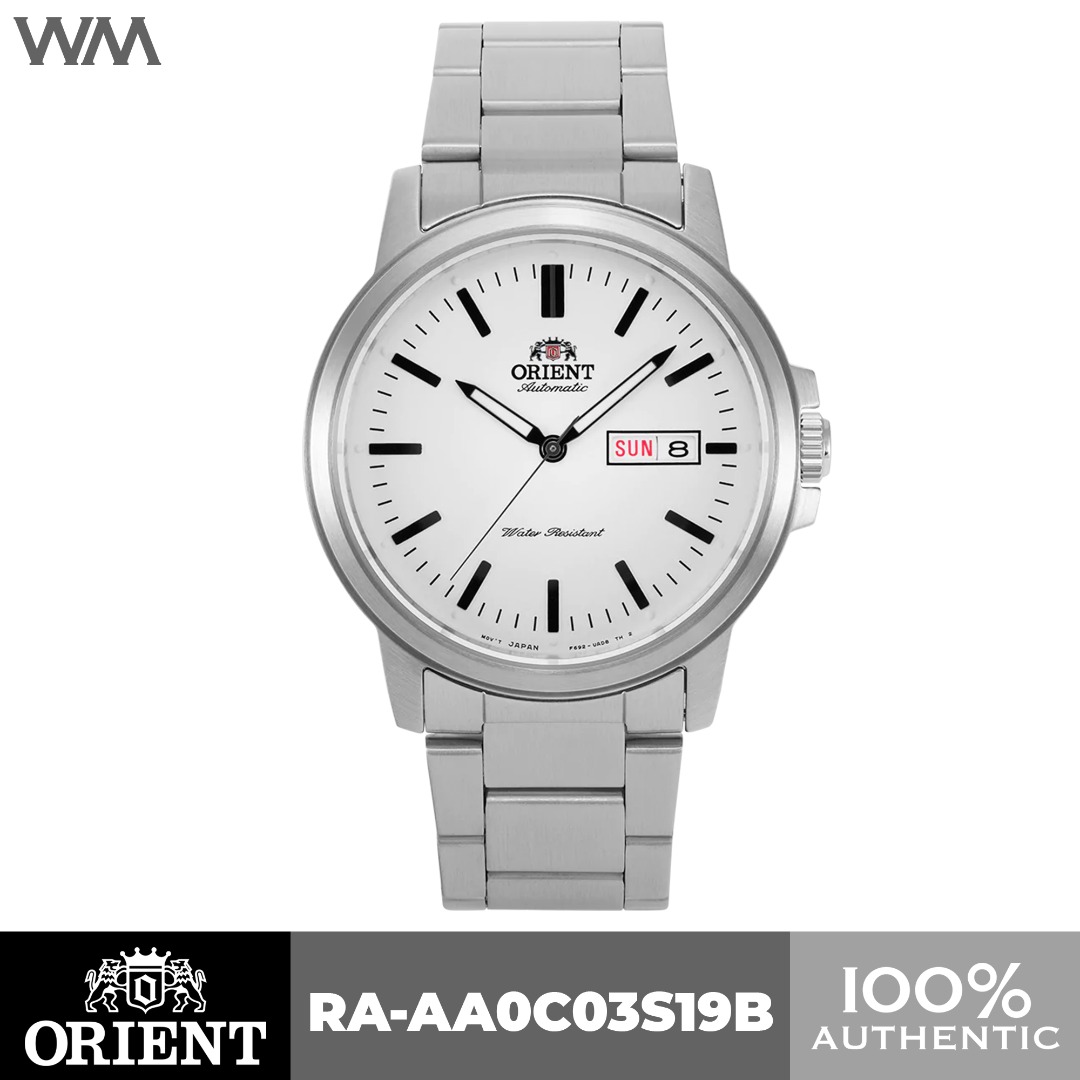 Orient Classic White Dial Stainless Steel Automatic Watch RAAA0C03S RA
