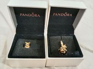 Pandora golden silver charm