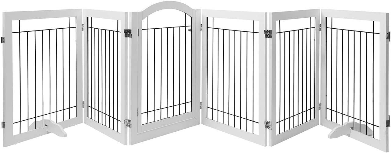 pawland-144-inch-extra-wide-30-inches-tall-dog-gate-with-door-walk
