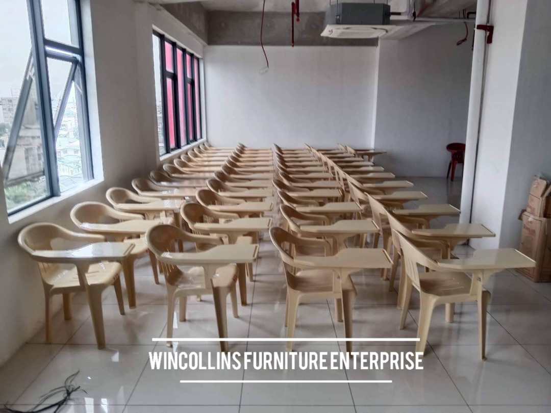 plastic school chair , mono block chair with armrest, Furniture & Home