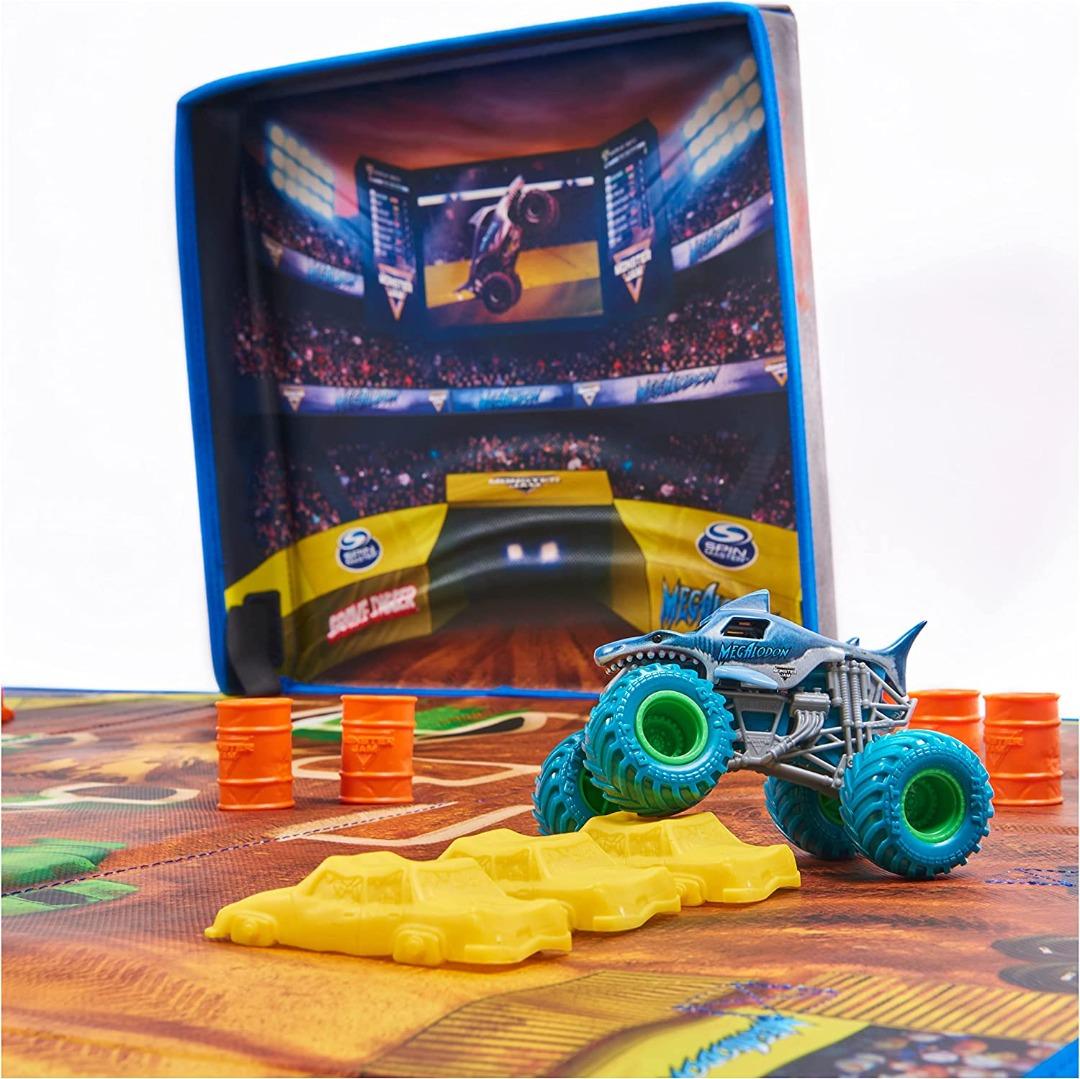 (PO)Monster Jam Ultimate Arena Playmat, Hobbies & Toys, Toys & Games on