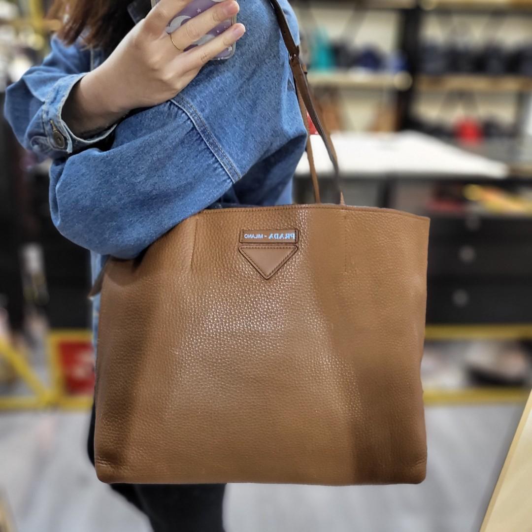 Prada Shopping Tote Vitello Daino Luxury Bags Wallets on Carousell