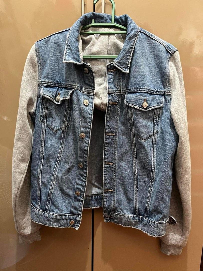 Hooded denim jacket womens h&m store
