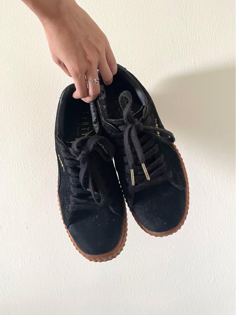 Puma fenty suede black hotsell