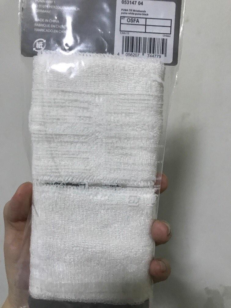 Puma wristband a pair white colour Sports Equipment Other Sports