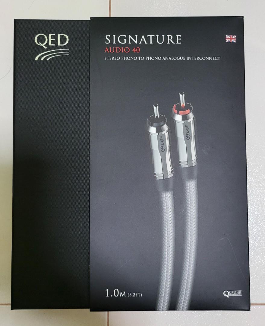 RCAケーブル QED SIGNATURE AUDIO 40 0.6m２本 QED Signature Audio 40 RCAケーブル0.6mペア QED Reference Audio 40