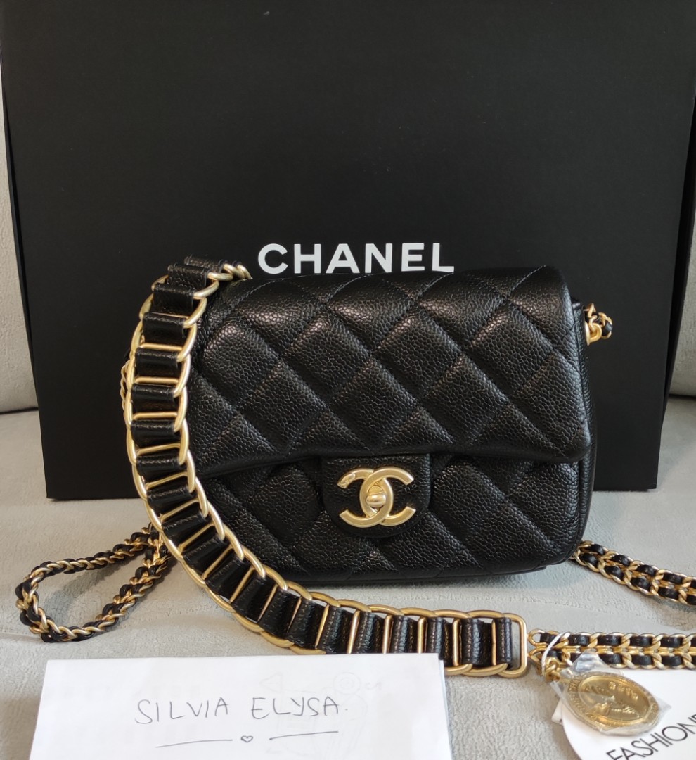 Rare GEM collection Chanel Caviar Quilted Mini Chain Soul Flap Black,  Women's Fashion, Bags & Wallets, Cross-body Bags on Carousell