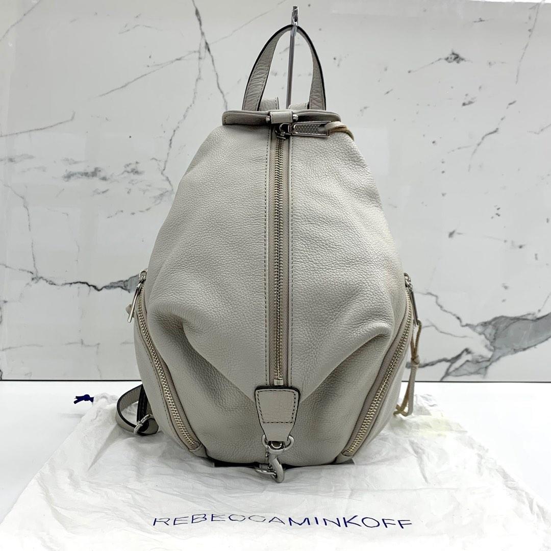 White leather backpack best sale purse