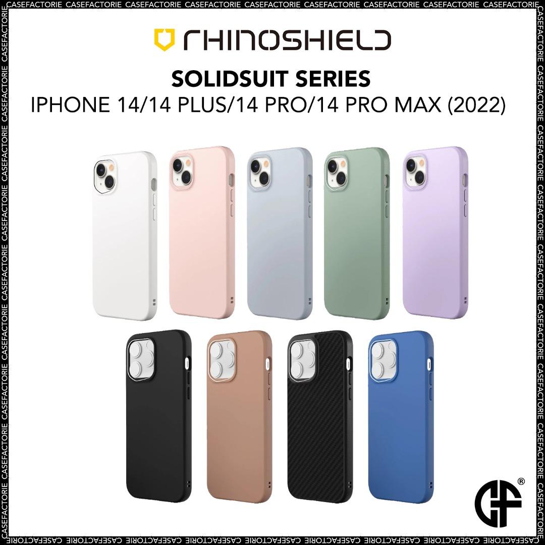 RhinoShield SolidSuit Case Compatible with iPhone 14 Pro Max - Cobalt Blue