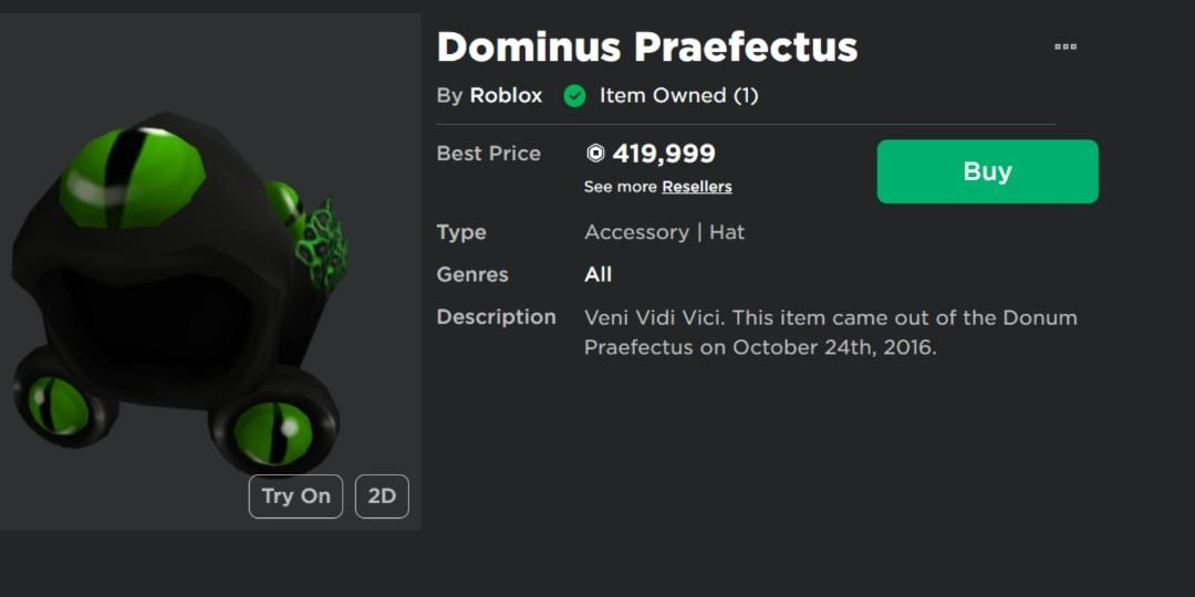 Roblox Limited Dominus Praefectus, Video Gaming, Video Games