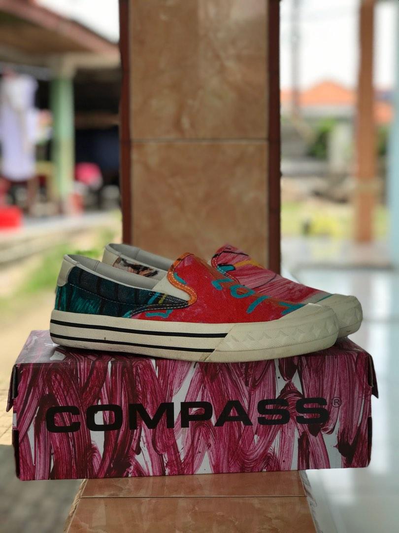 SEPATU COMPASS X JASON RANTI ARTWORK 6, Fesyen Pria, Sepatu , Sneakers