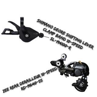 SHIMANO DEORE Shifting Lever Clamp Band 10-speed
SL-M4100-R
ZEE Rear Derailleur 10-speed
RD-M640-SS