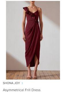 Shona Joy Asymmetrical Frill Dress Size 6. New with tag.