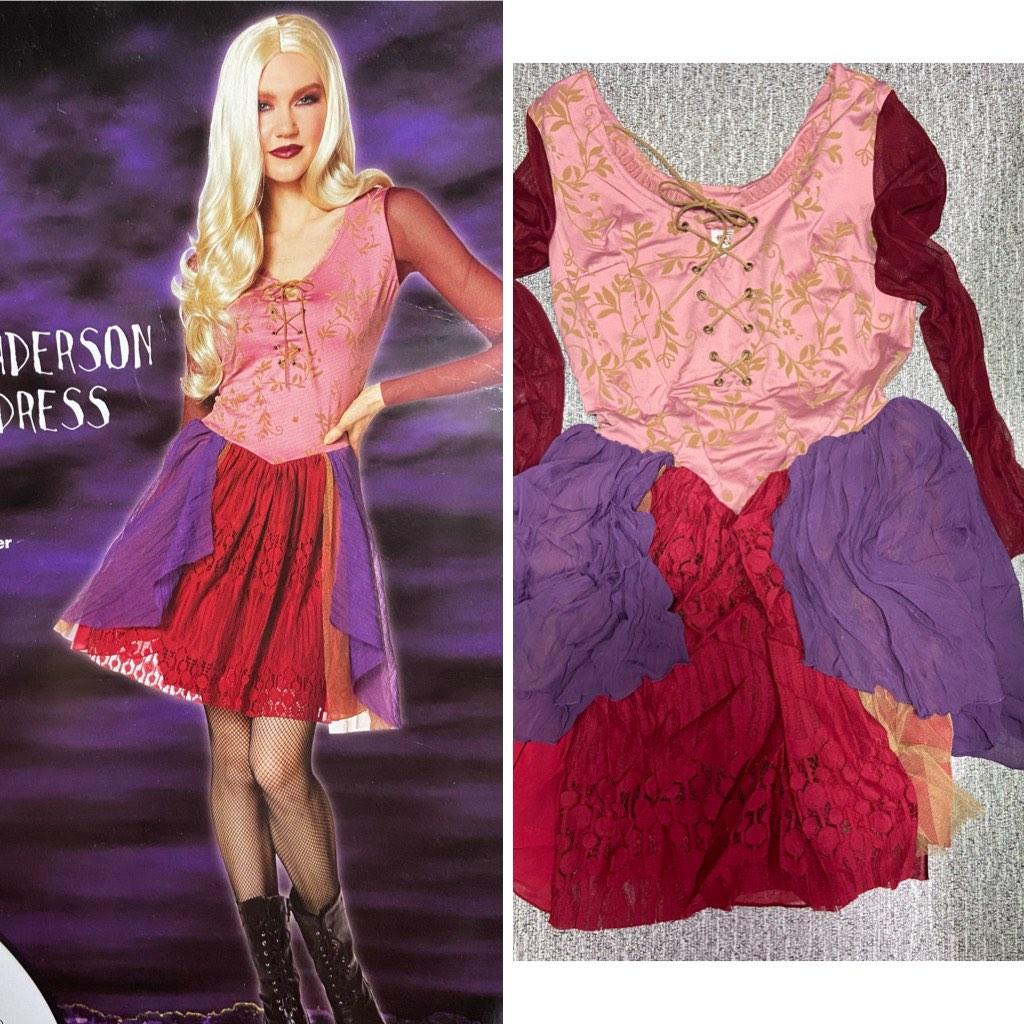 Size small Spirit Halloween 迪士尼女巫也瘋狂角色扮演裙Disney Hocus Pocus, 女裝, 連身裙& 套裝,  連身裙- Carousell