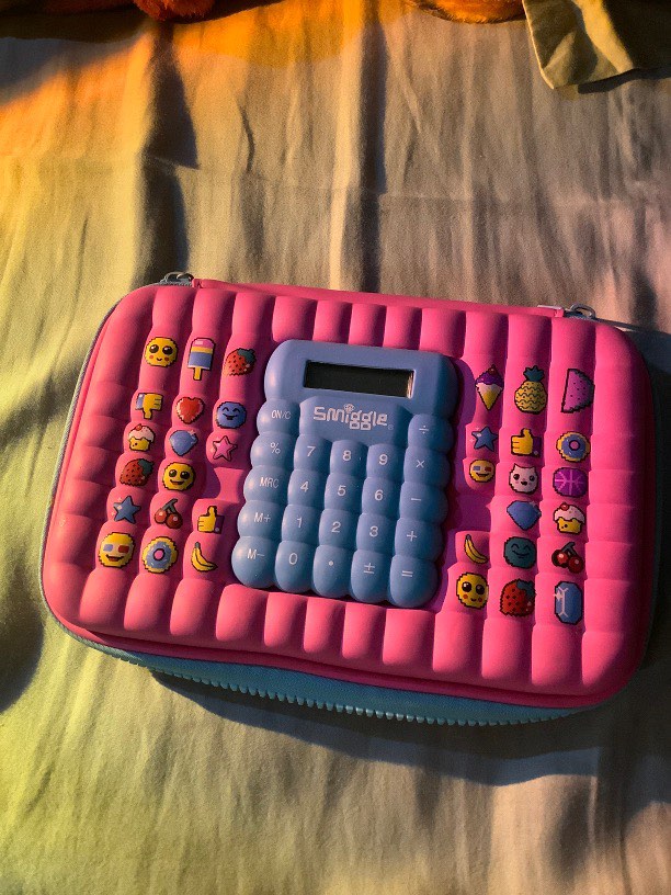 Smiggle Pencil Case (w/ calculator), Hobbies & Toys, Stationary & Craft
