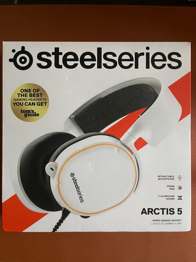 Steelseries arctis 5 gaming headset white shop