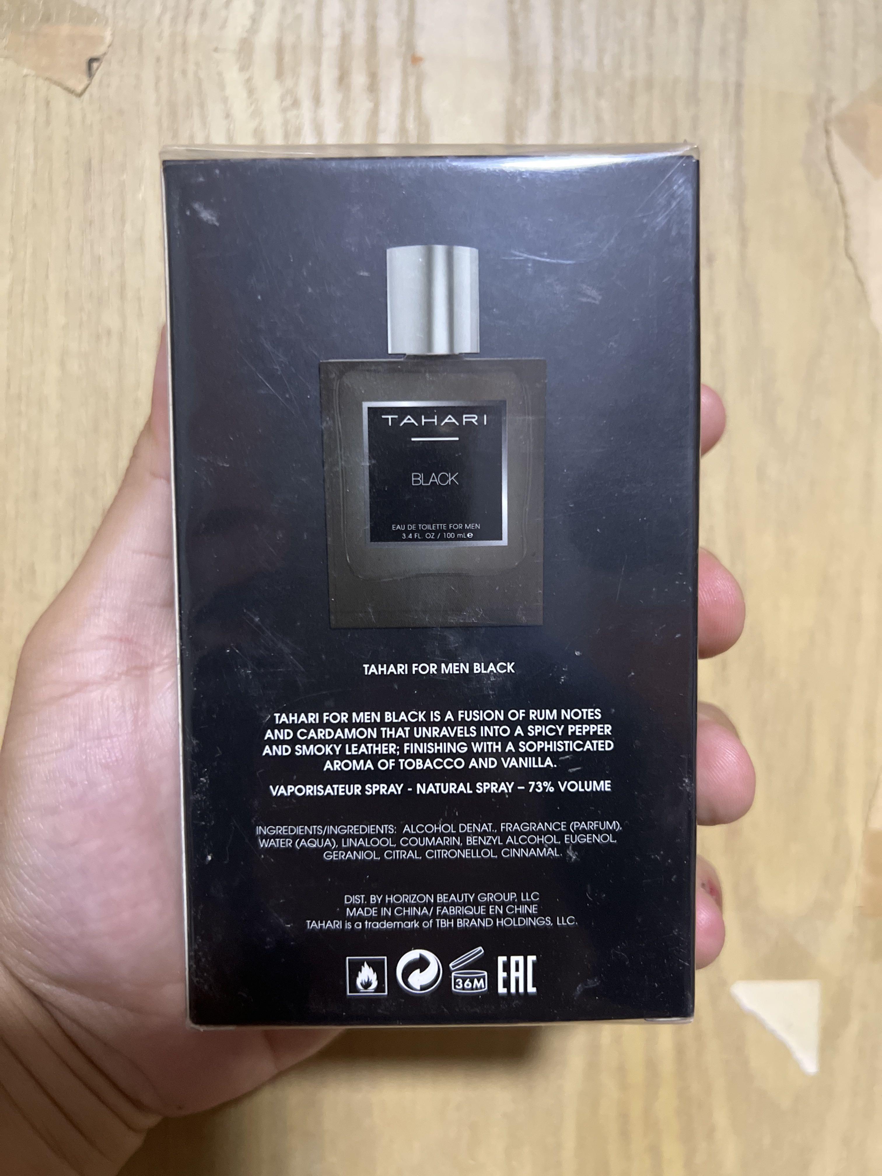 Tahari Black For Men Eau De Toilette Spray, 100 ml, Beauty & Personal ...
