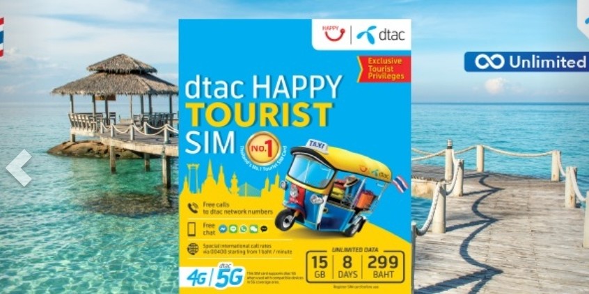 dtac thailand tourist sim