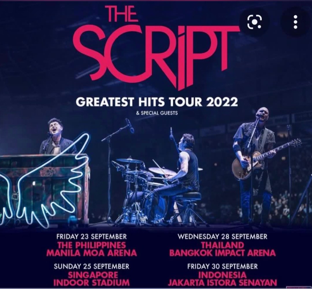 The Script Concert Ticket ( 1 pax), Tickets & Vouchers, Event Tickets