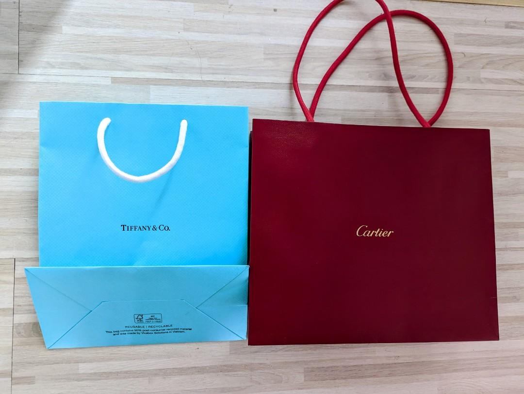 Authentic Cartier Paper Bag. Packaging 