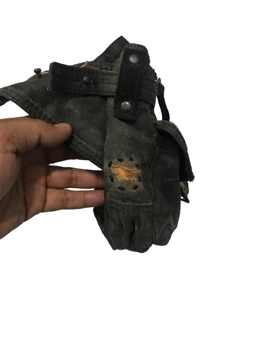 Tough Military Surplus Leather Waist Bag, Men's Fashion, Bags, Belt