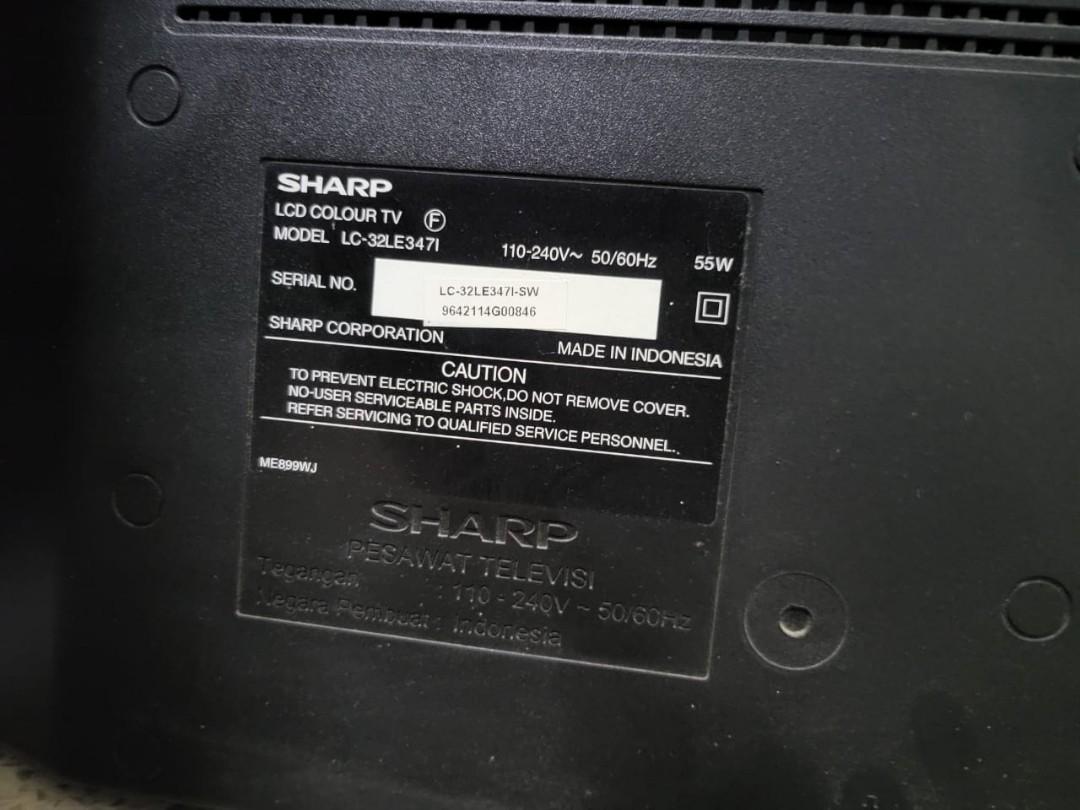 TV LCD Sharp Aquos 32 Inch, Elektronik, TV & Perlengkapan Hiburan di ...