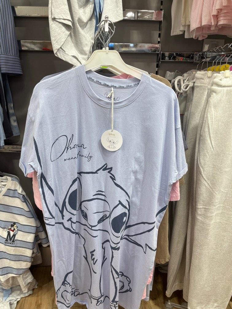 UK Disney Stitch pyjamas oversized tee top shirt baju women
