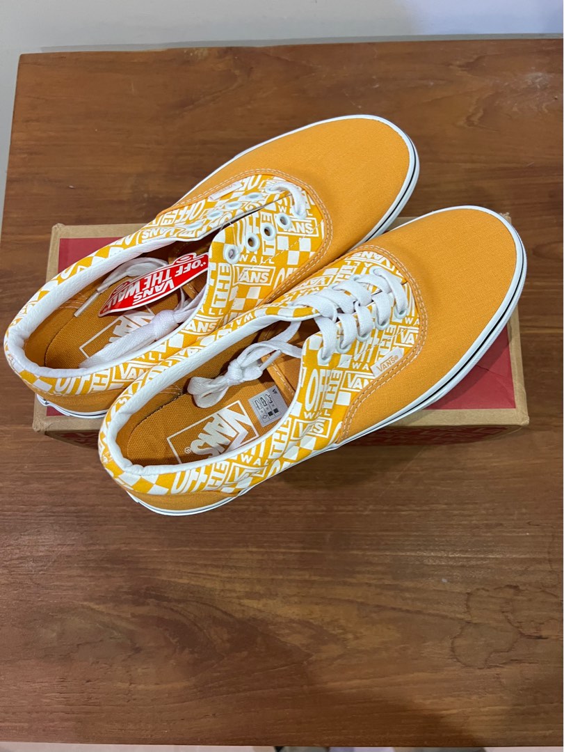 Vans Era Off The Wall Yellow Men s Fashion Footwear Sneakers on