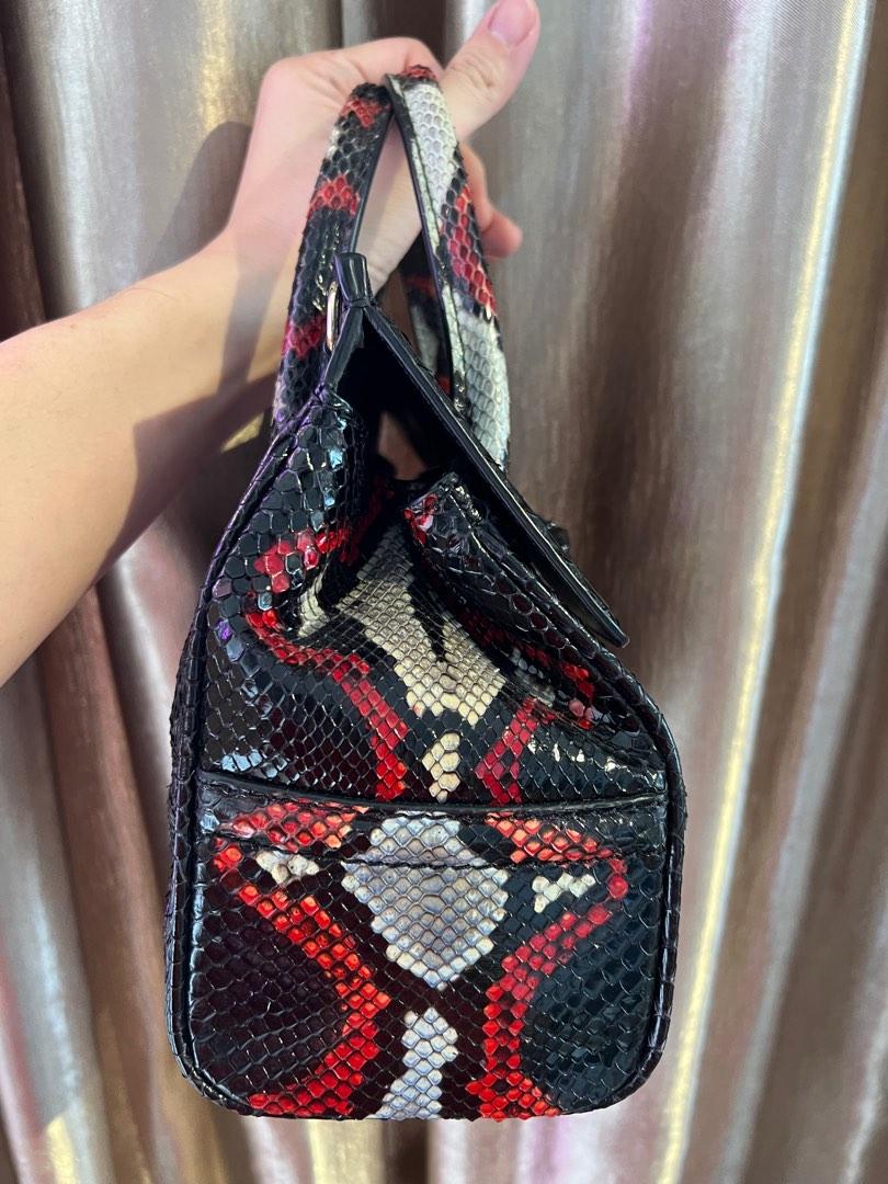 Colored Python Palazzo Empire Bag - Versace Shoulder Bags