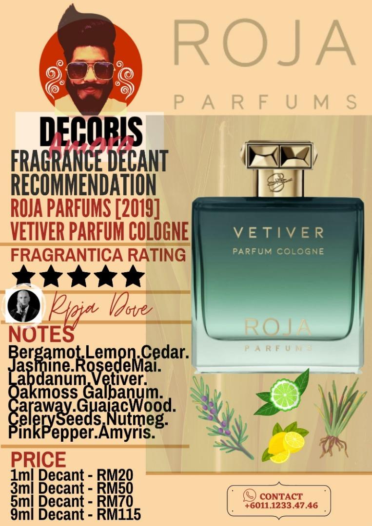 Vetiver Pour Homme Parfum Cologne by Roja Dove Perfume Decant