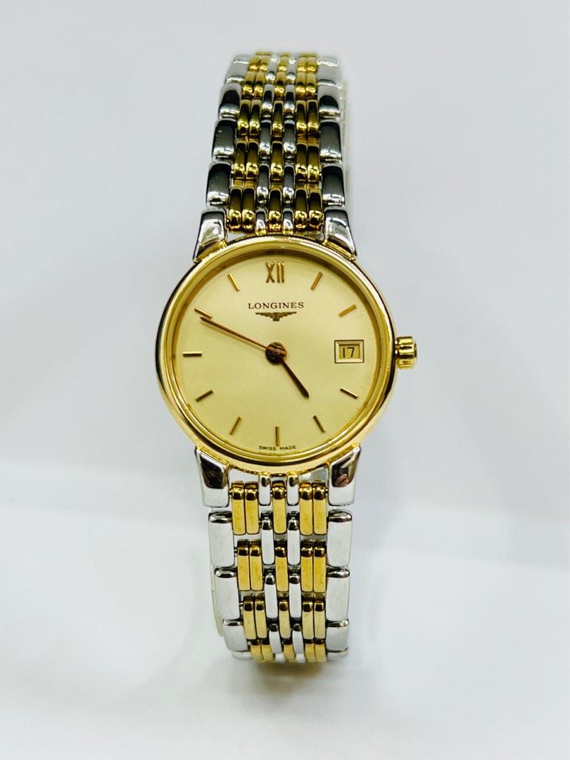 Gold metal watches for ladies hot sale