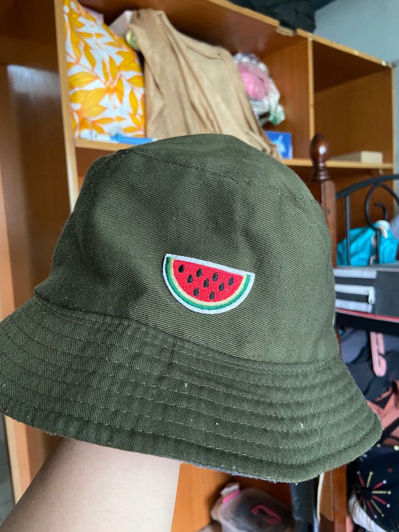Watermelon Bucket Hat, Men's Fashion, Watches & Accessories, Caps